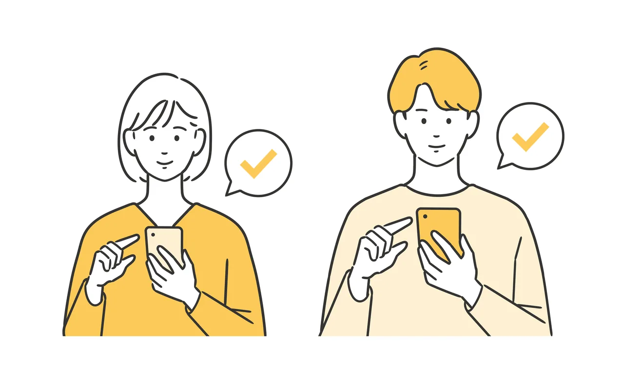 スマートフォンから予約を進めるお客様