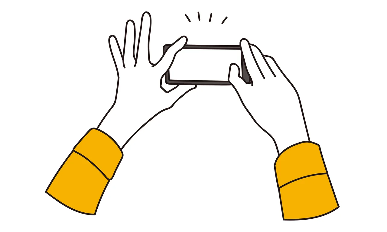 スマートフォンで掲載用の写真を撮影する